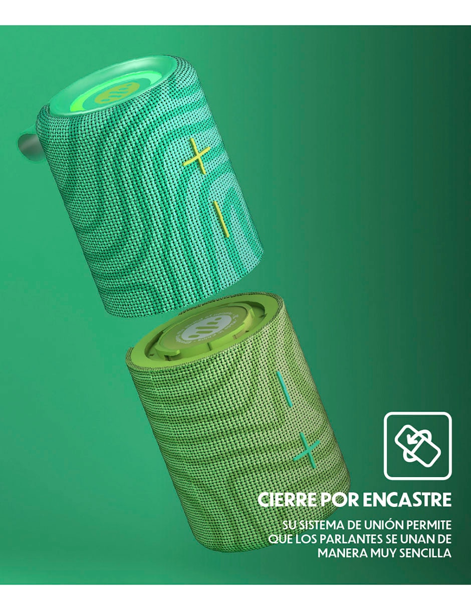 Bocina portátil Mega-Twin bluetooth 9