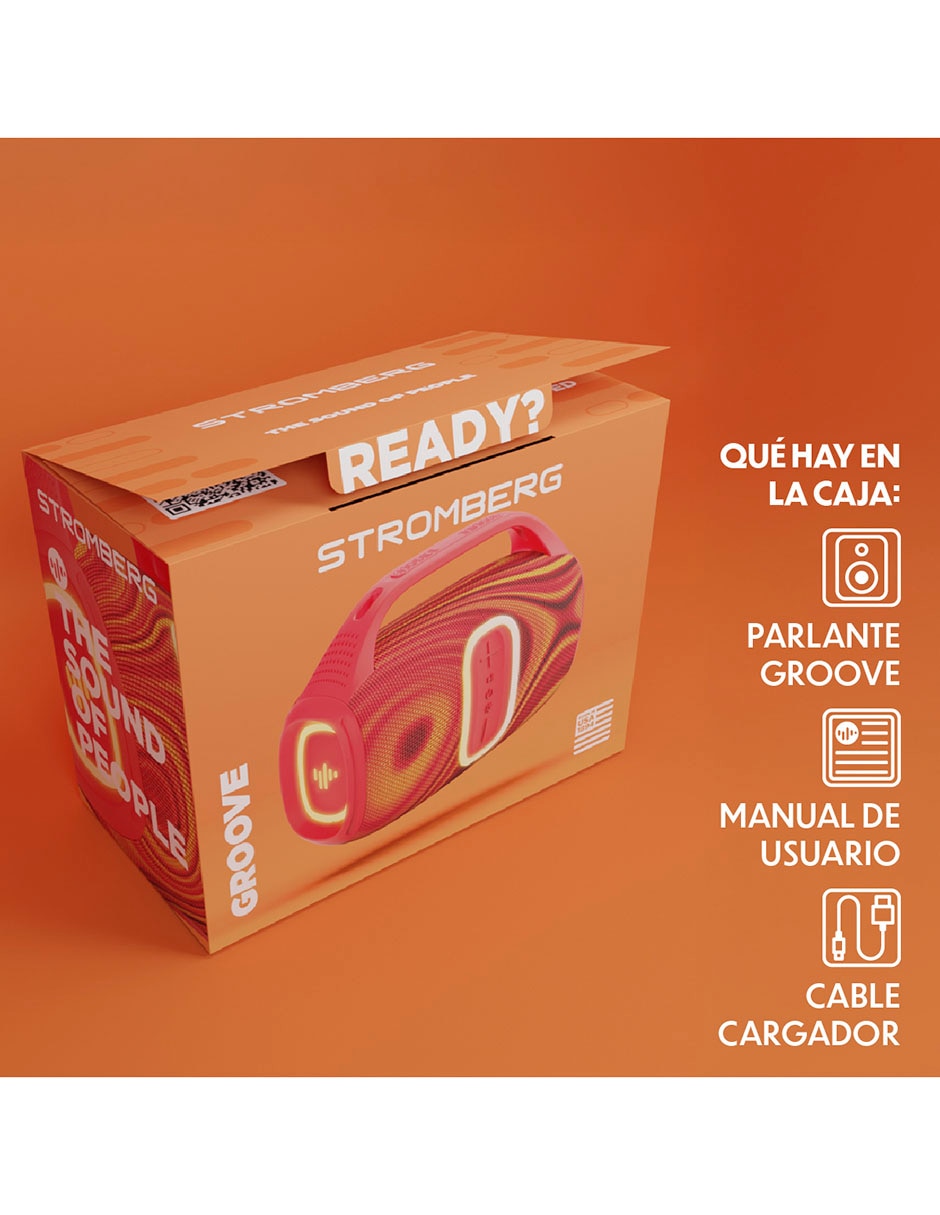Bocina portátil Groove bluetooth 14