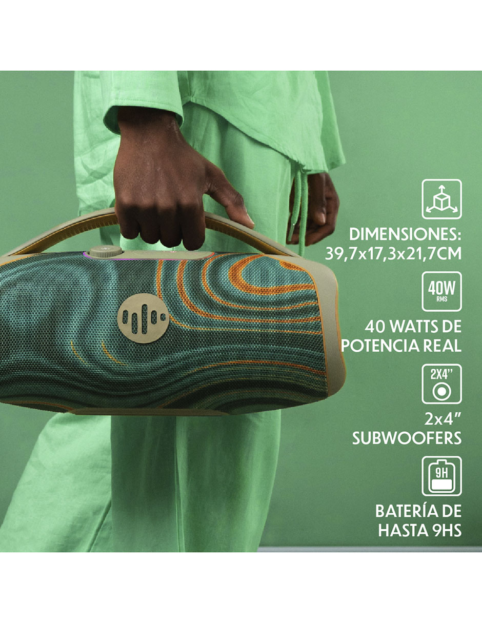 Bocina portátil Force bluetooth 9