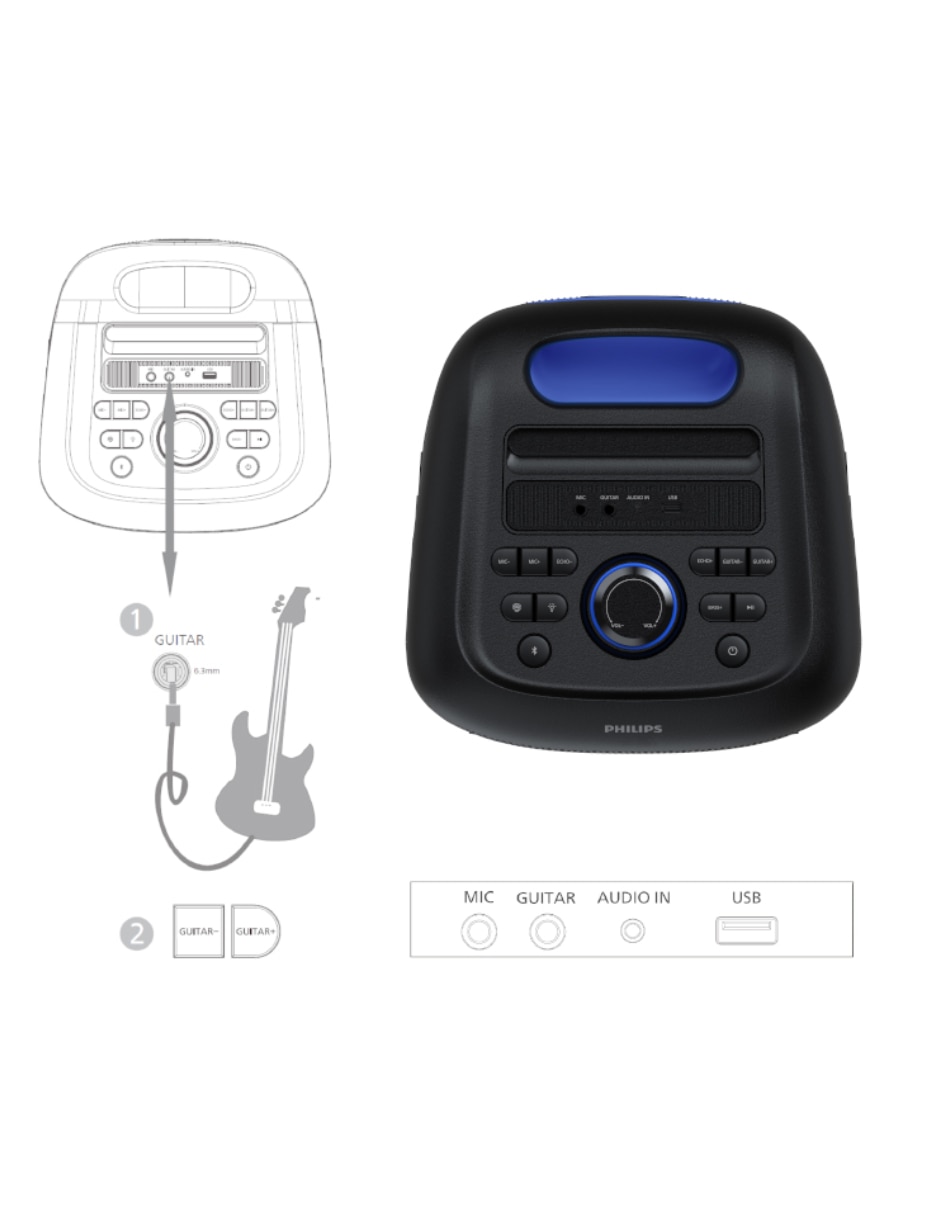 Bocina portátil TAX4000 bluetooth 5