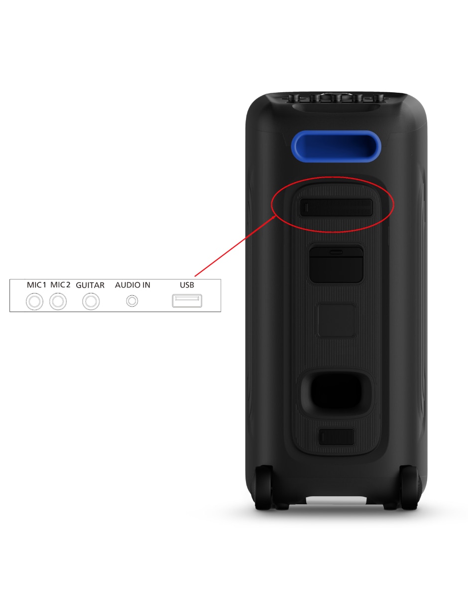 Bocina portátil TAX5000 bluetooth 3