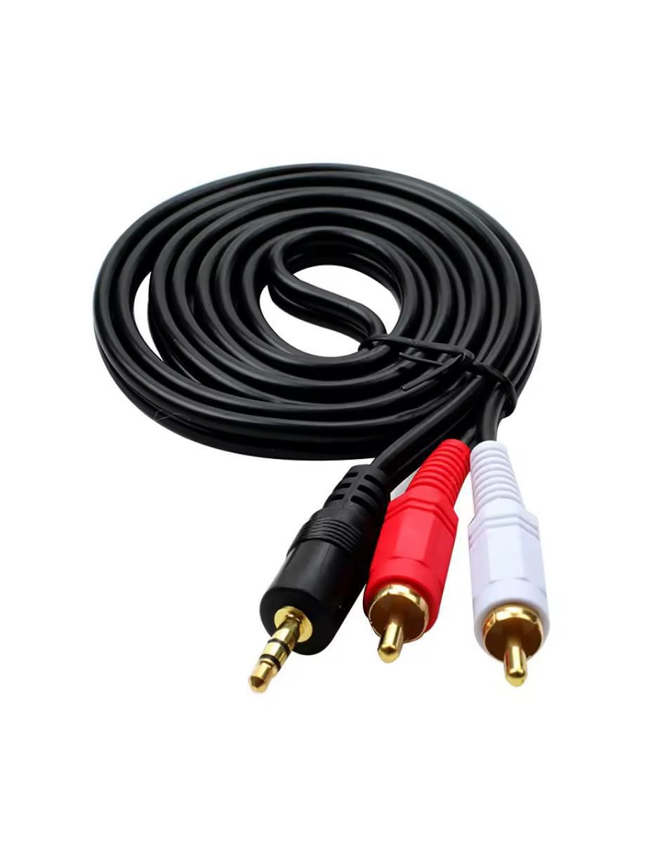 Cable RCA a tipo auxiliar 3.5 mm de 5 m 6