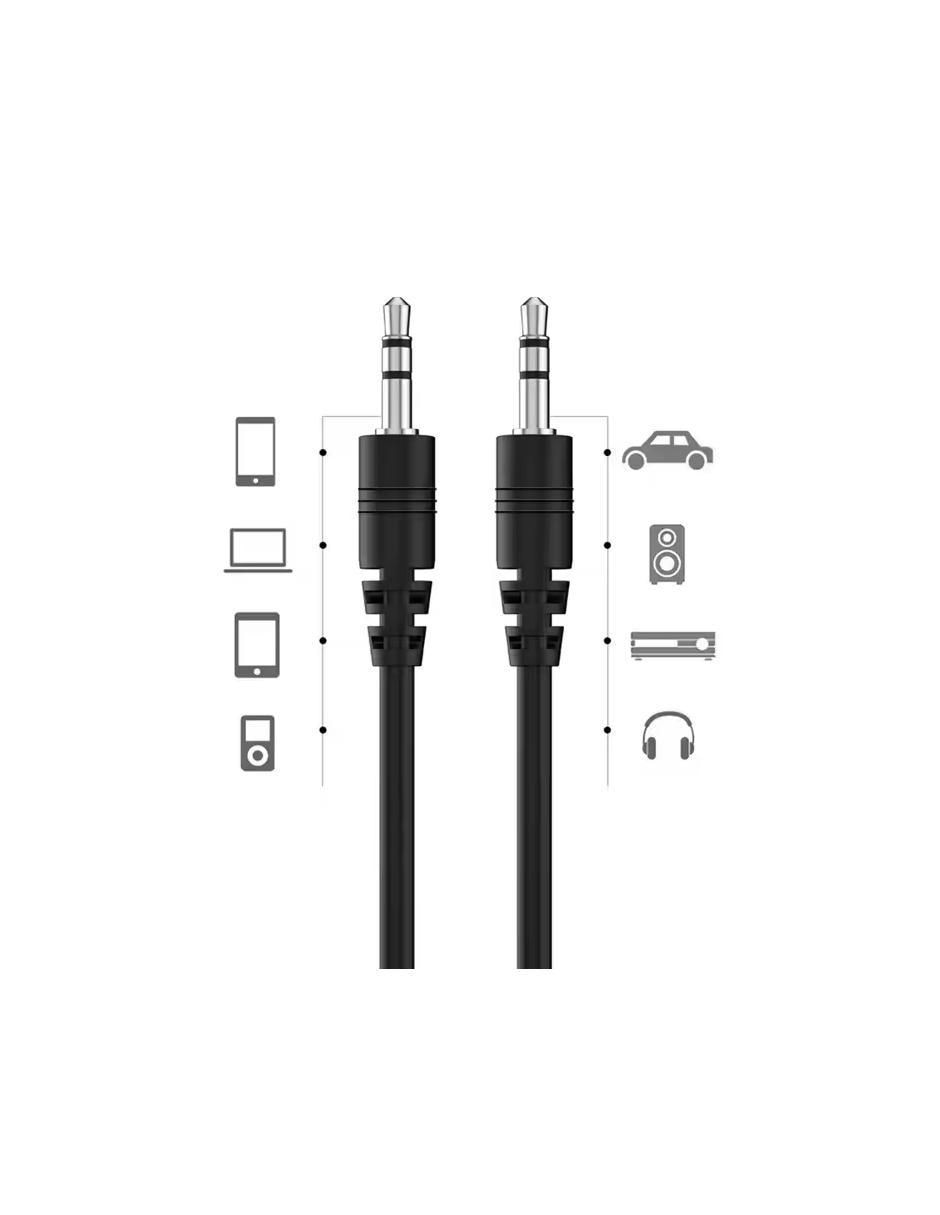 Cable auxiliar 3.5 mm de 0.6 m 2