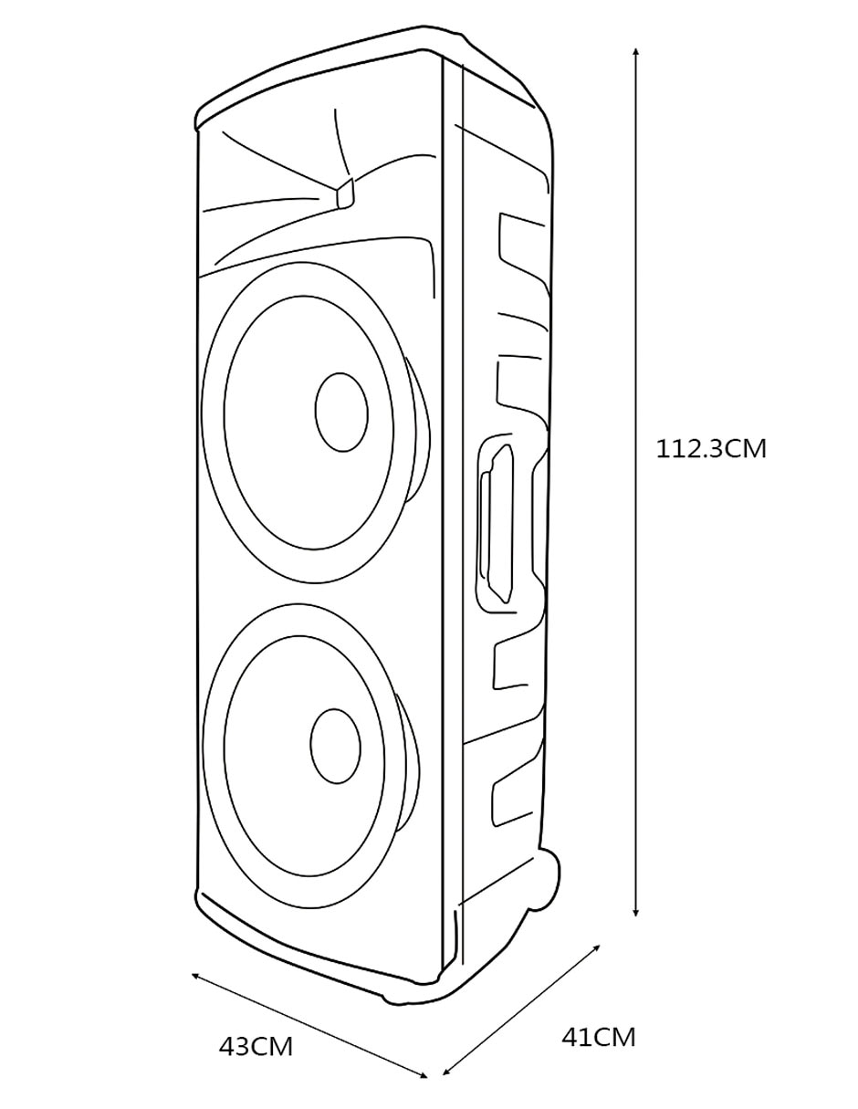 Bafle de piso CB2505 7