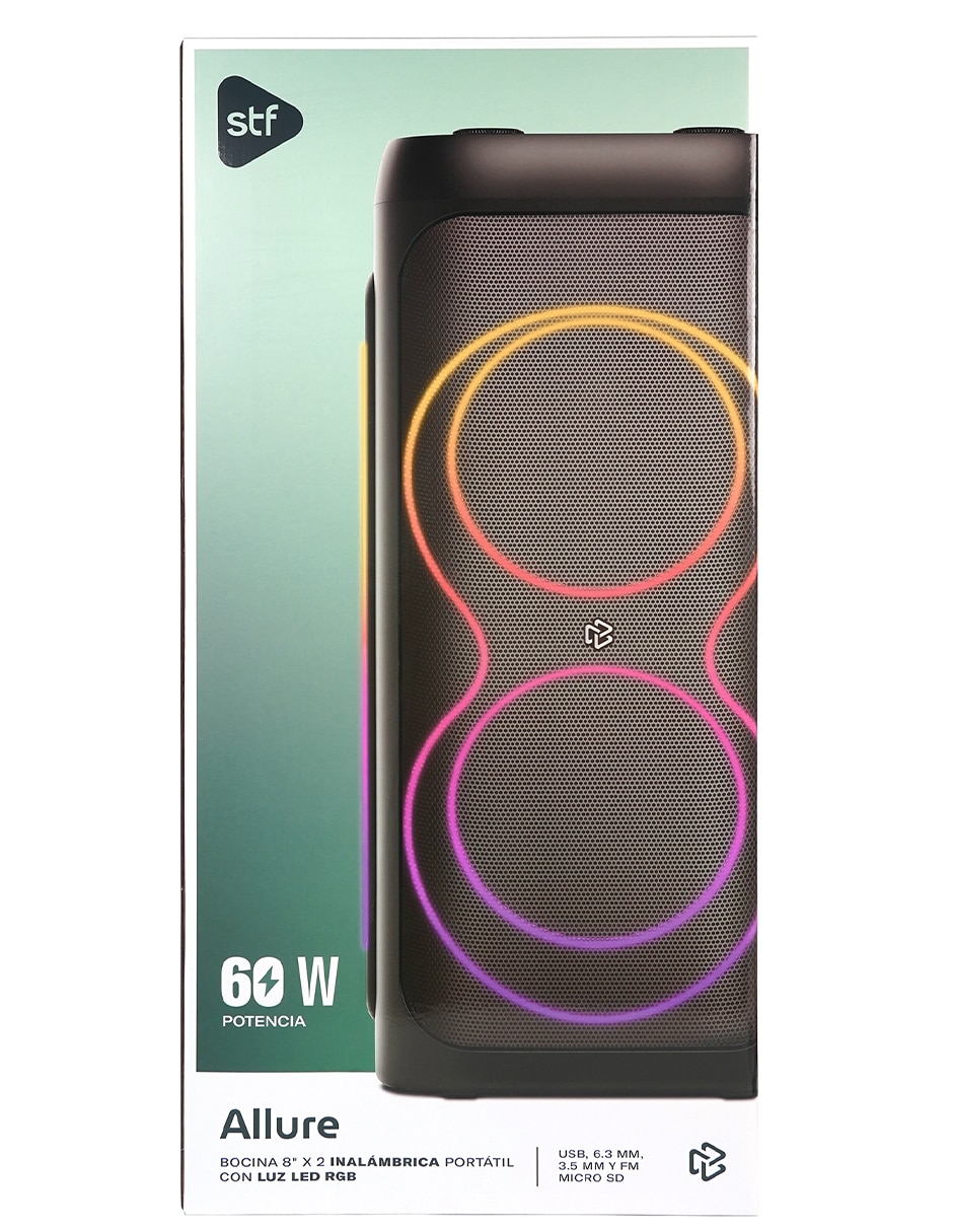Bocina portátil Allure 8x2 bluetooth 2