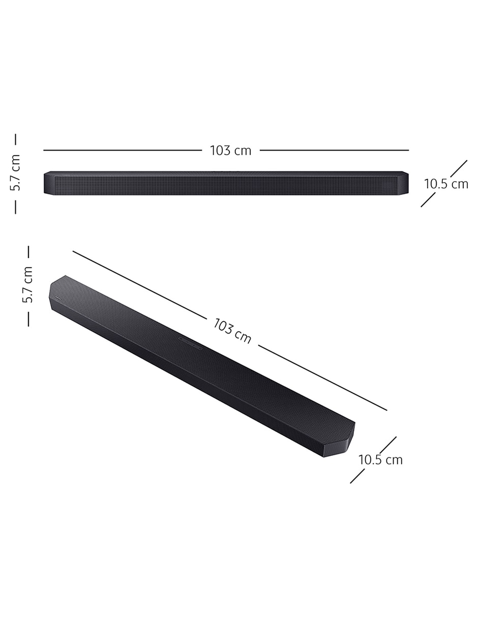 Barra de sonido hw-q600f/zx con subwoofer 11