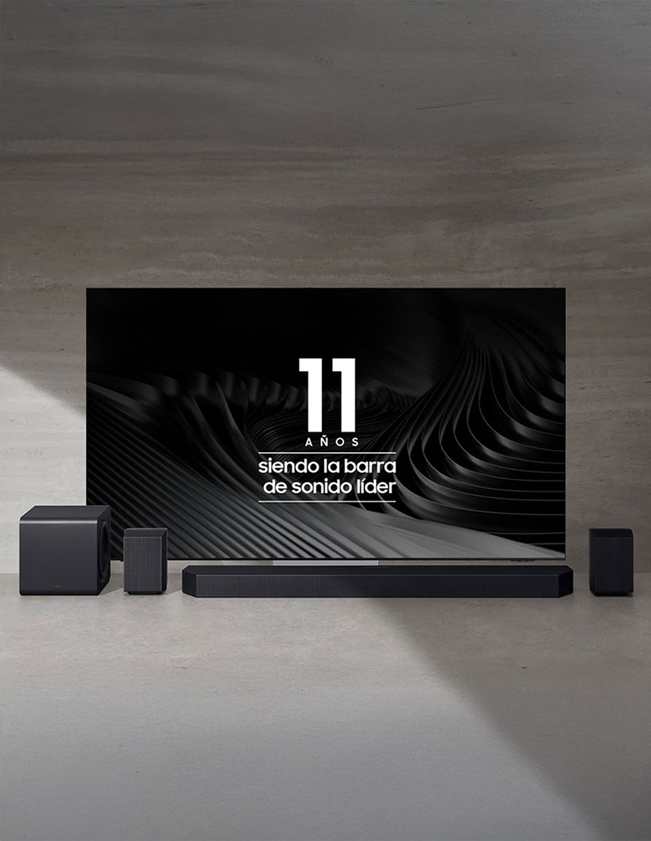 Barra de sonido hw-q600f/zx con subwoofer 9