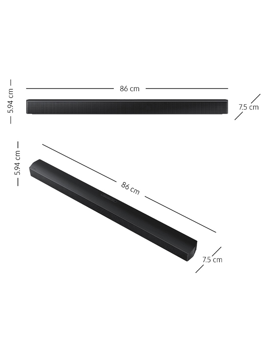 Barra de sonido hw-b650f/zx con subwoofer 12