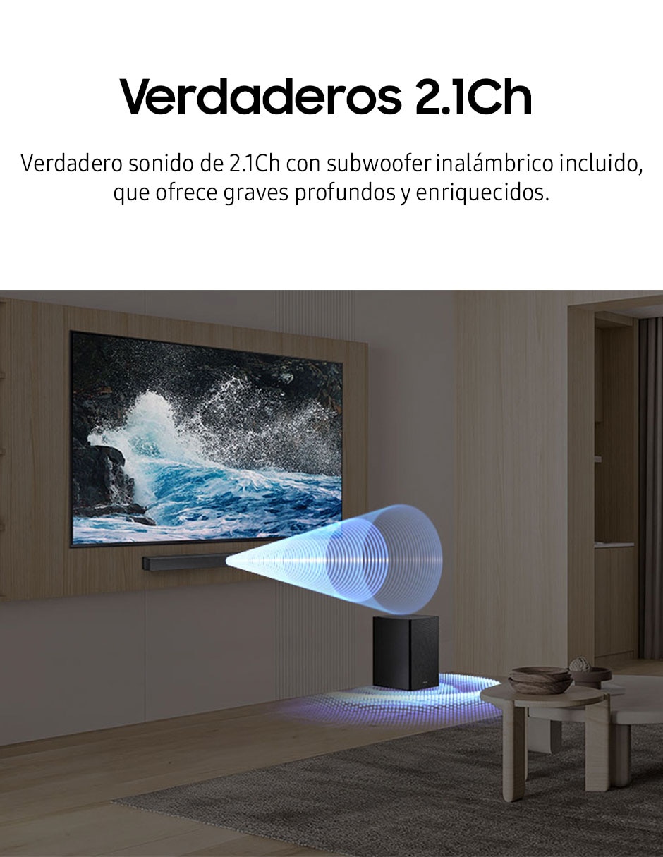 Barra de sonido hw-b450f/zx con subwoofer 5