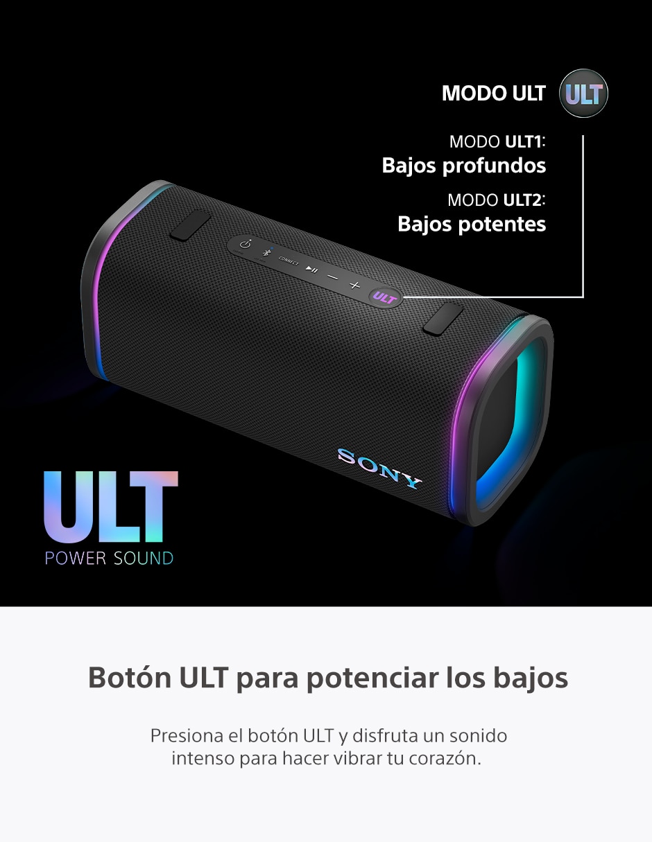 BOCINA PORTÁTIL SONY ULT FIELD , NEGRO