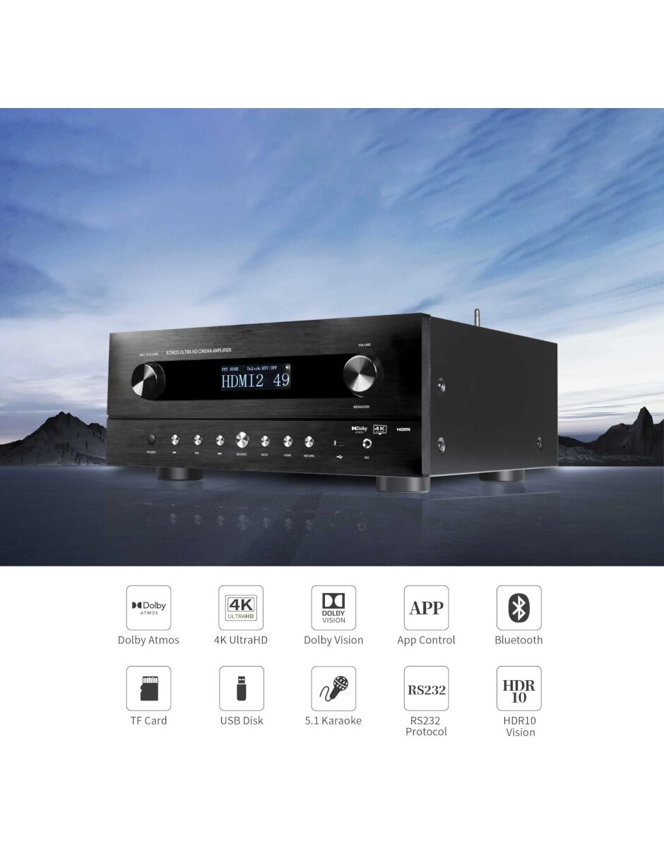 Receptor audio y video AT1200 3