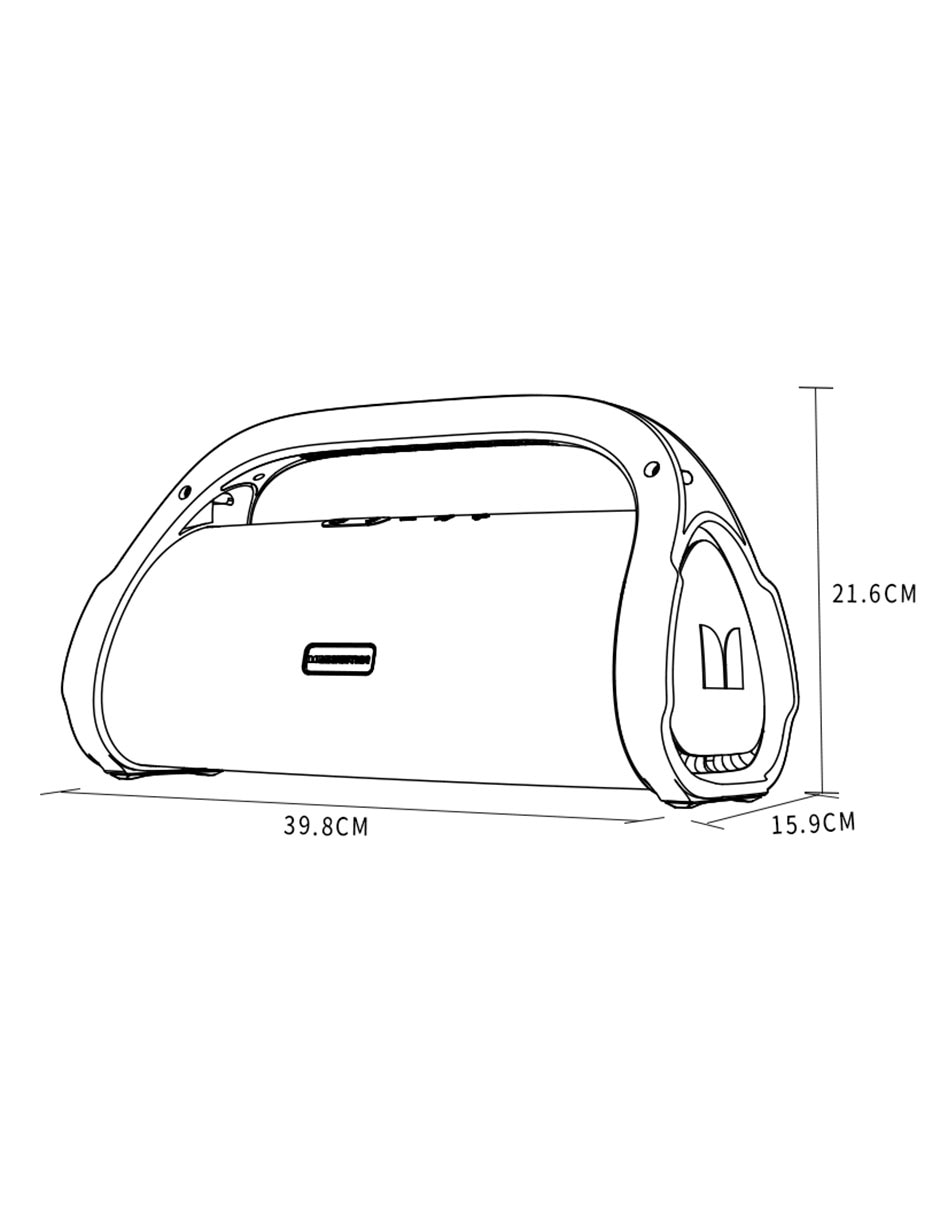 Bocina recargable MS22101 Bluetooth 6