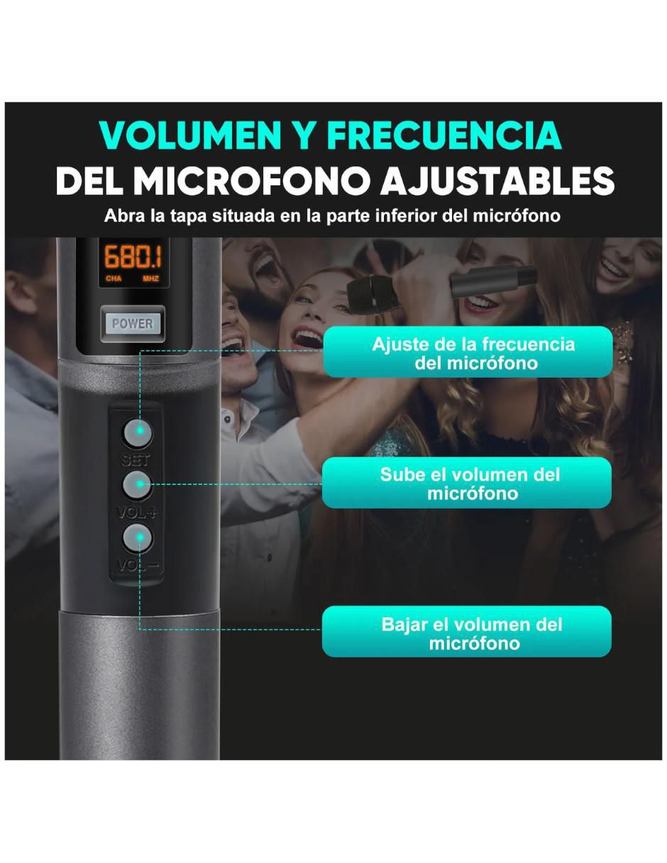 Micrófono de transmisión inalámbrica Set de micrófonos 3