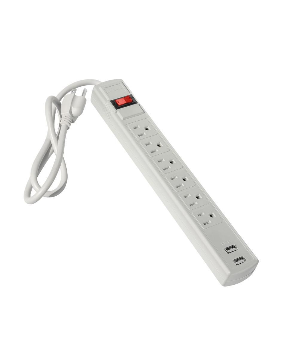 Multicontacto abm906 de 6 contactos 2 puertos USB y 1 puerto USB C 2
