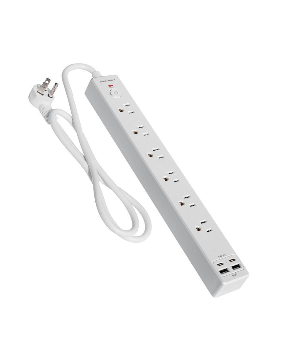 Multicontacto abm1106 de 6 contactos 2 puertos USB y 1 puerto USB C 2