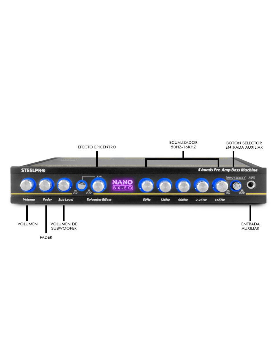 Preamplificador NANO-BX-EQ de 9 V 3