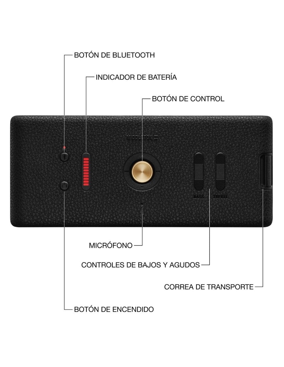 Bocina portátil Middleton II bluetooth 18