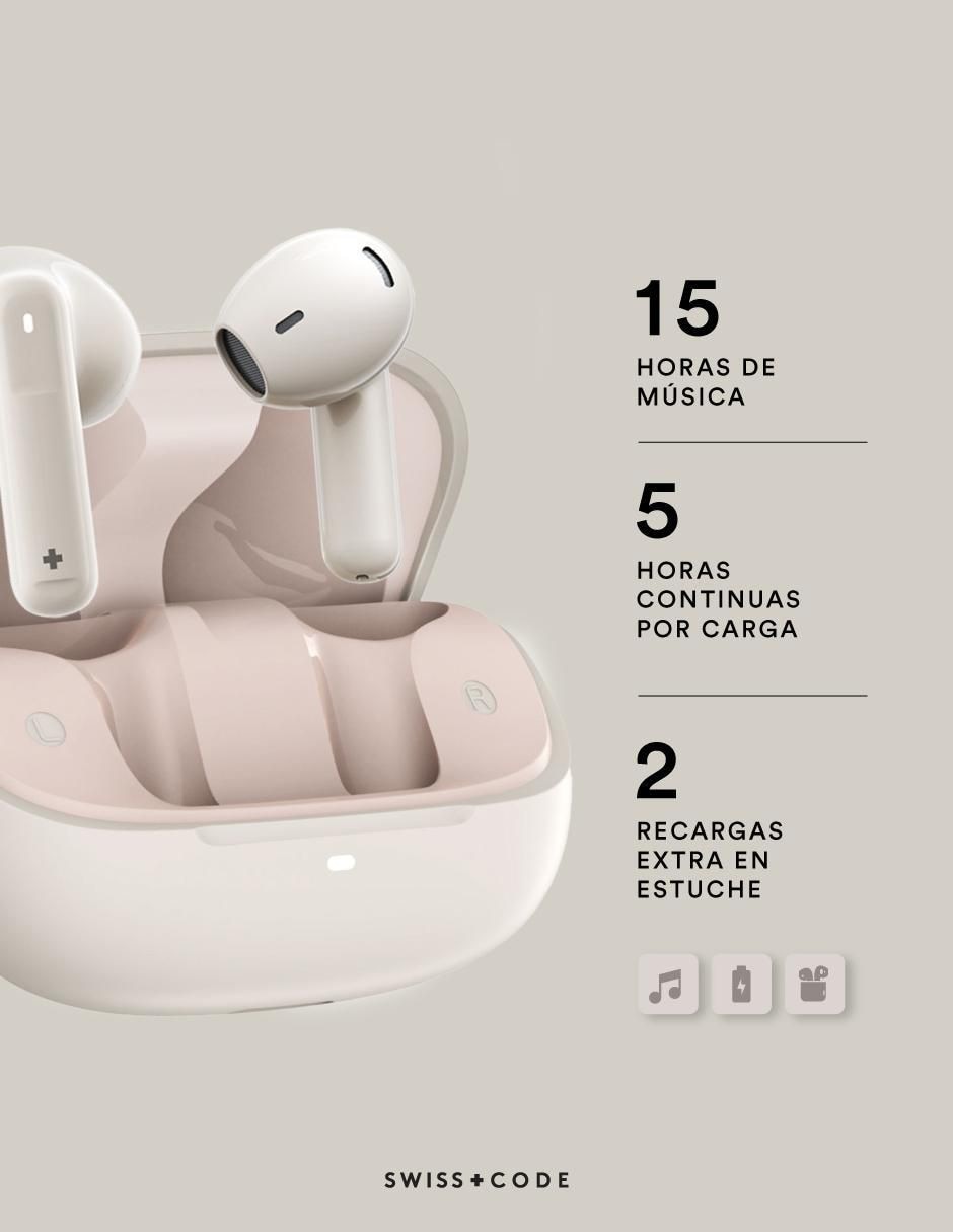 Audífonos In-Ear Swiss Code Aura inalámbricos 3