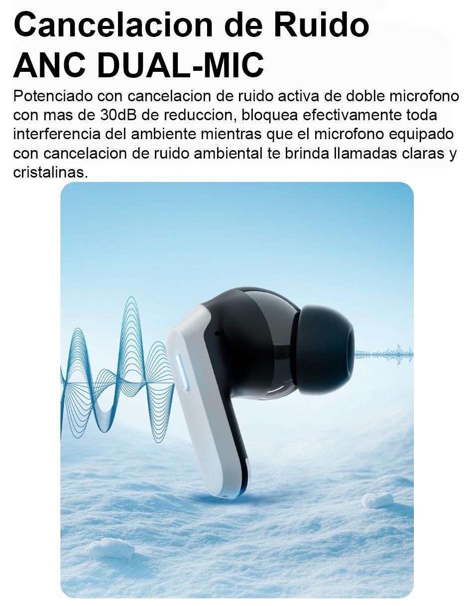 Audífonos in-ear TG16 inalámbricos con cancelación de ruido 4