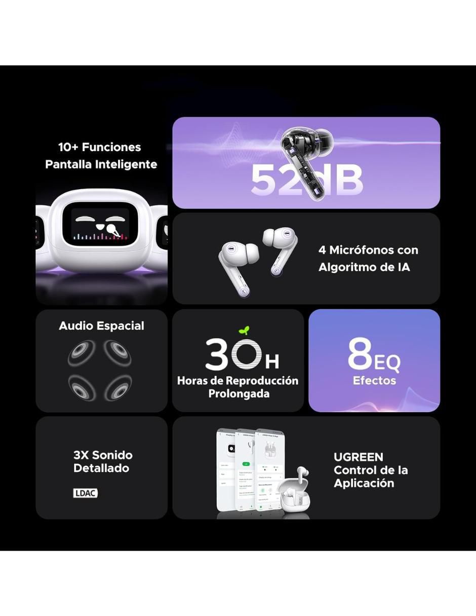 Audífonos In-Ear inalámbrica con cancelación de ruido 2