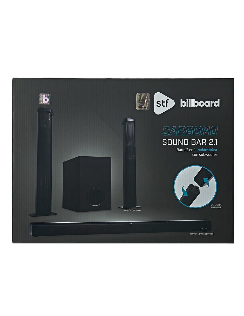 Barra de sonido Carbono 2.1 con subwoofer 9