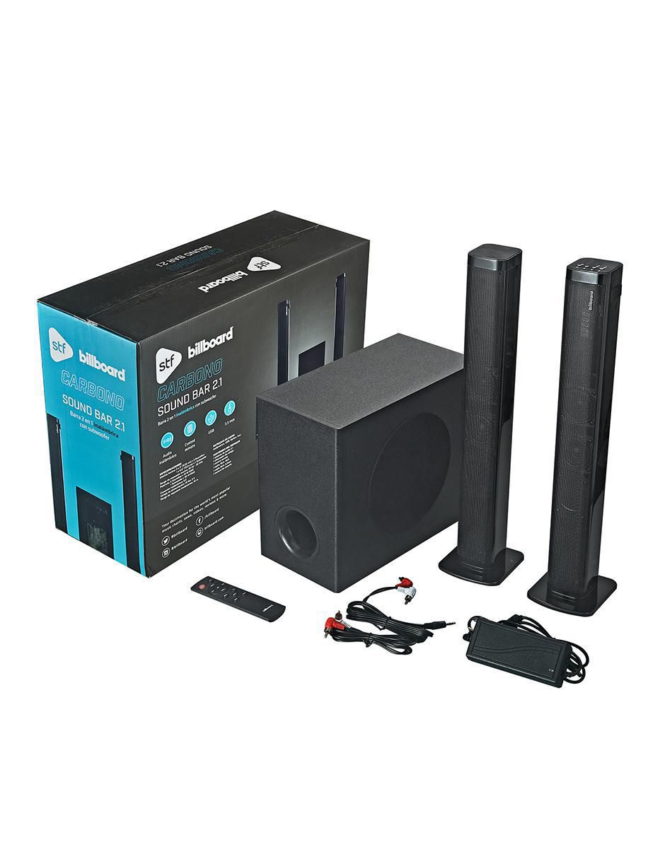 Barra de sonido Carbono 2.1 con subwoofer 16