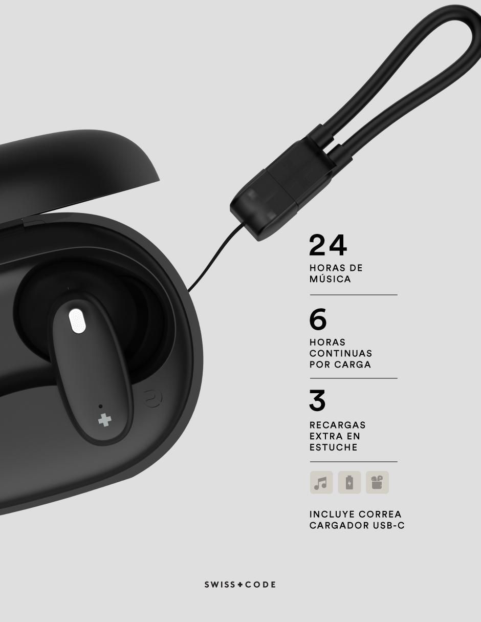 Audífonos In-Ear Swiss Code Sero inalámbricos con cancelación de ruido