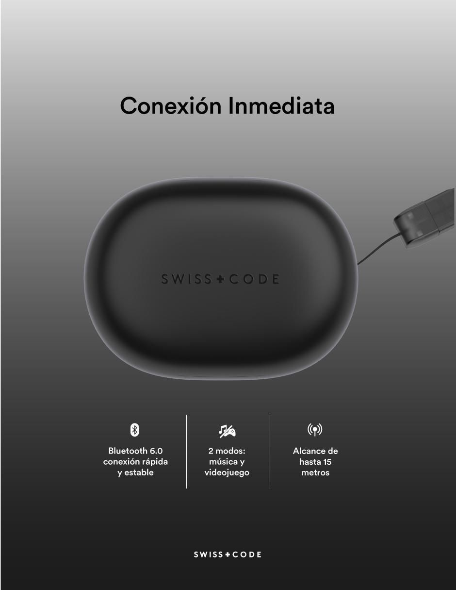 Audífonos In-Ear Swiss Code Sero inalámbricos con cancelación de ruido
