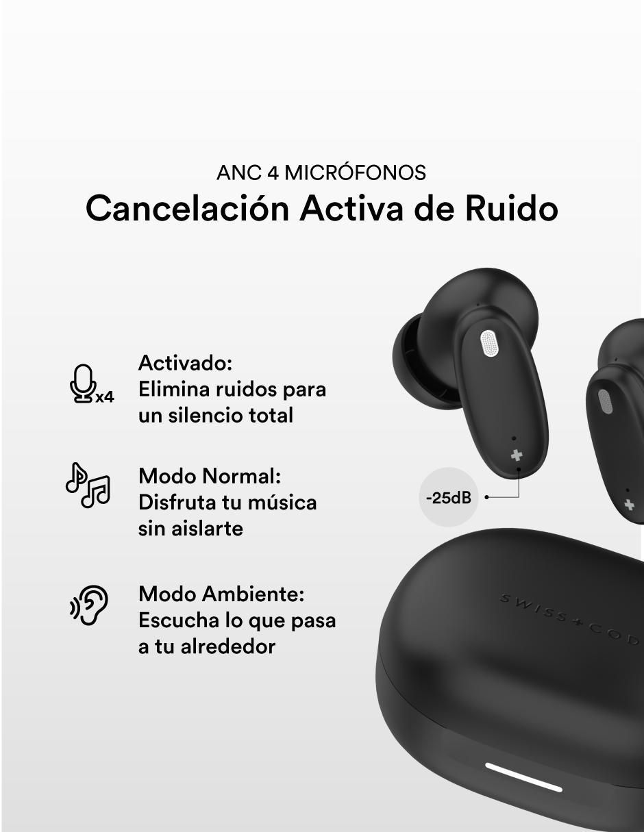 Audífonos In-Ear Swiss Code Sero inalámbricos con cancelación de ruido