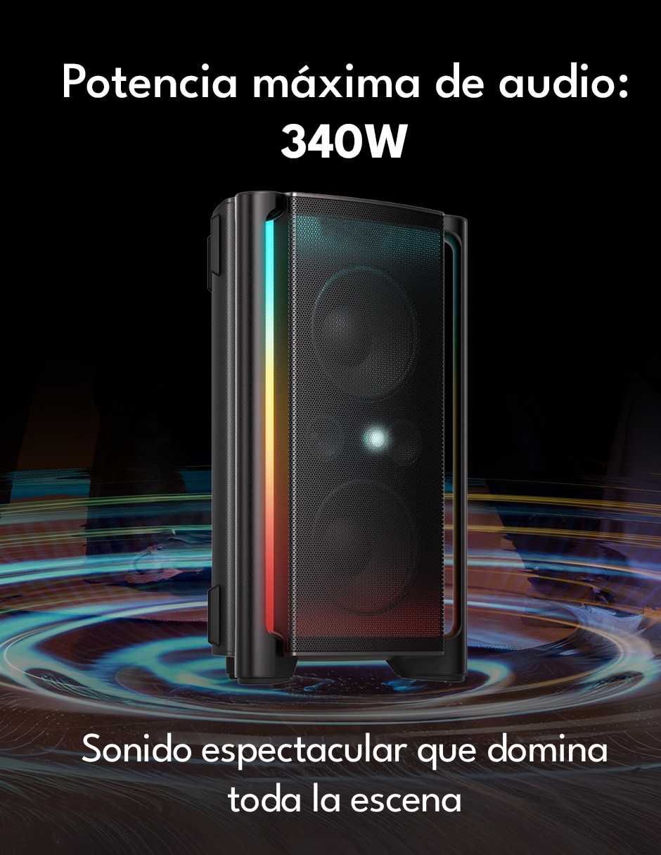 Bocina portátil TP300K alámbrica e inalámbrica 3