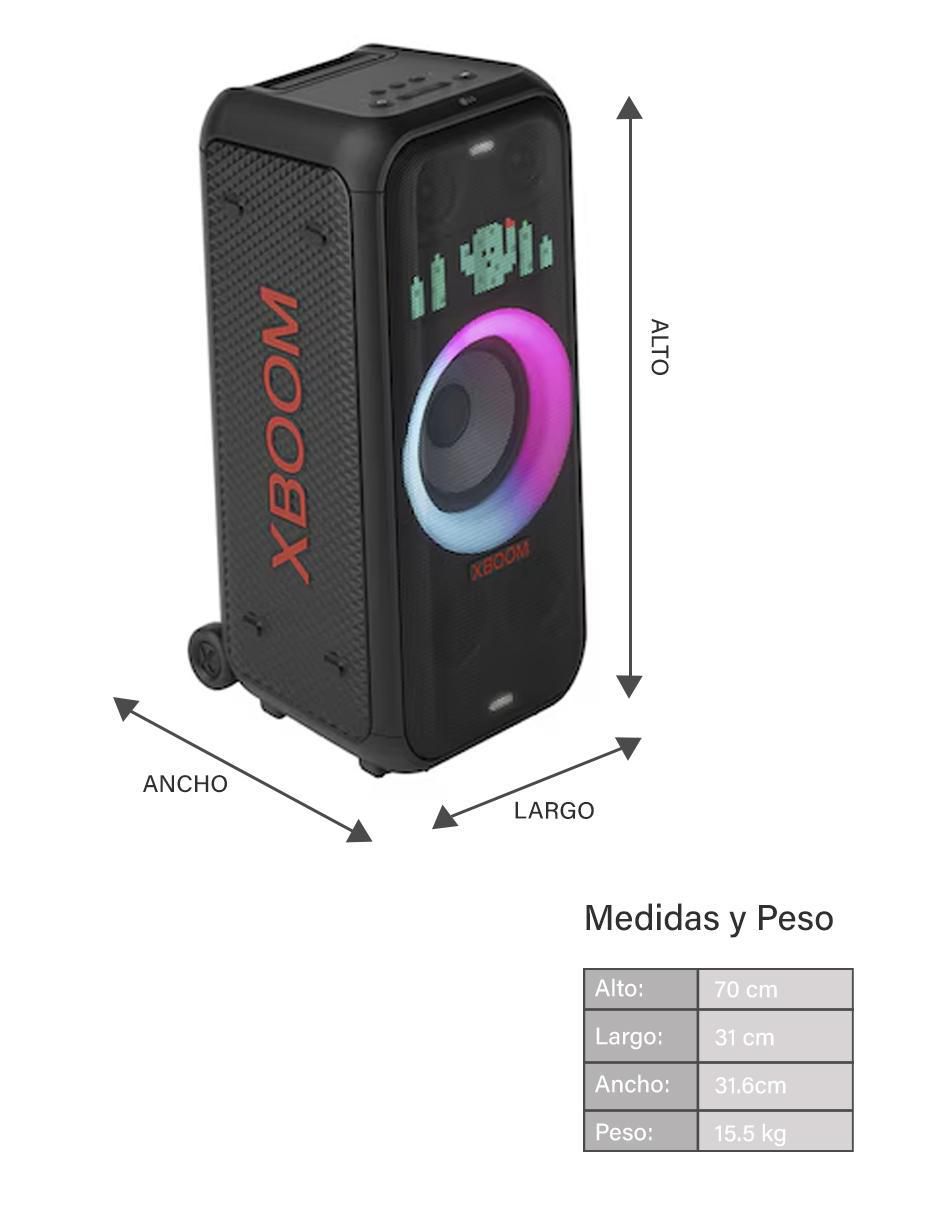 Bocina portátil XL7T bluetooth 8