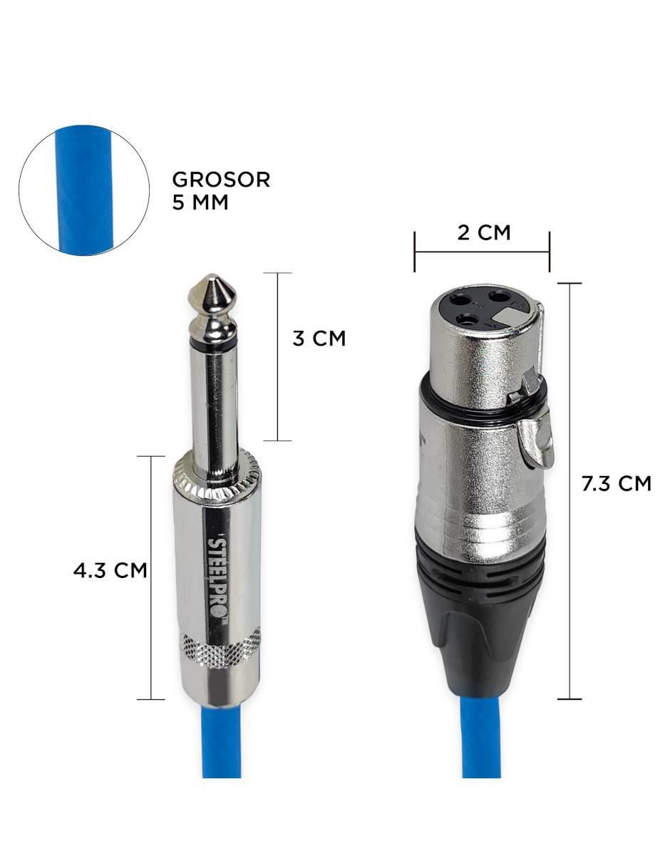 Cable plug 1/4 pulgada a tipo XLR de 3 m 4