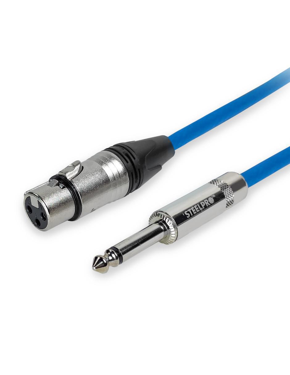 Cable XLR a tipo auxiliar 6.35 mm de 1 m 4