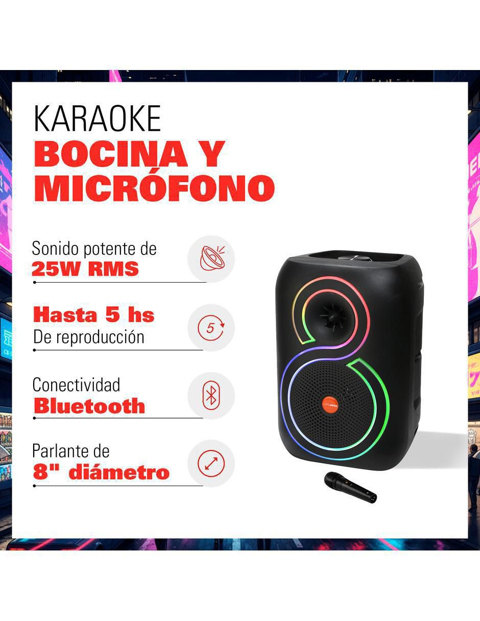Bafle portátil enna fujita bluetooth party speaker no aplica