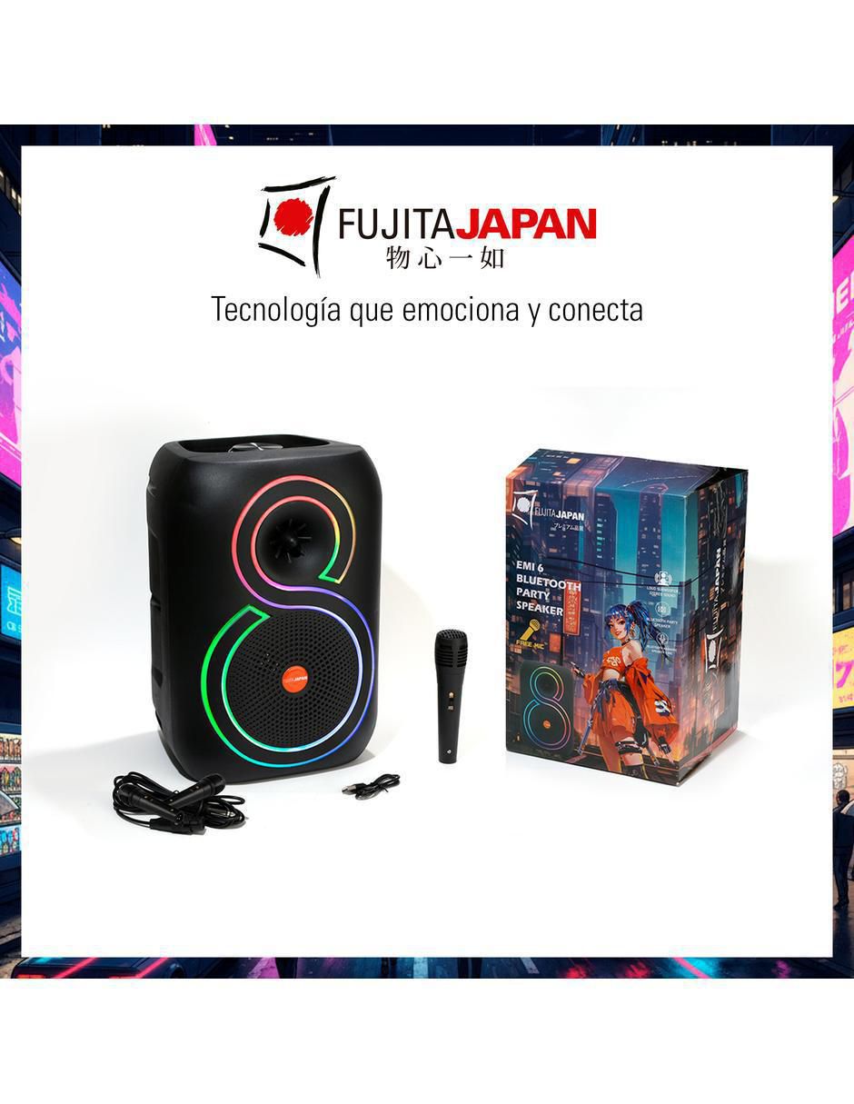 Bafle portátil enna fujita bluetooth party speaker no aplica