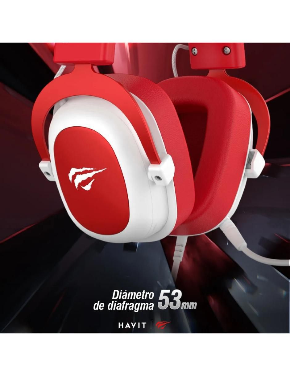 Audífonos on-ear havit h2002d alámbrica "con (si aplica)" no no aplica