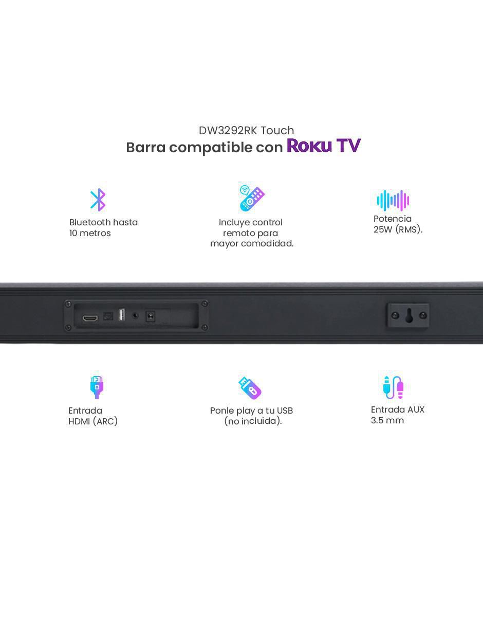 Barra de sonido DW3292-RK 2