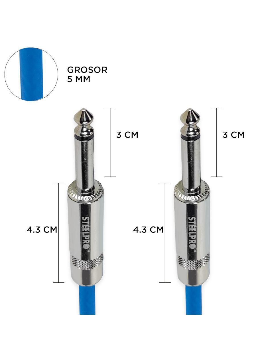 Cable auxiliar 6.35 mm a tipo auxiliar 6.35 mm de 10 m 4
