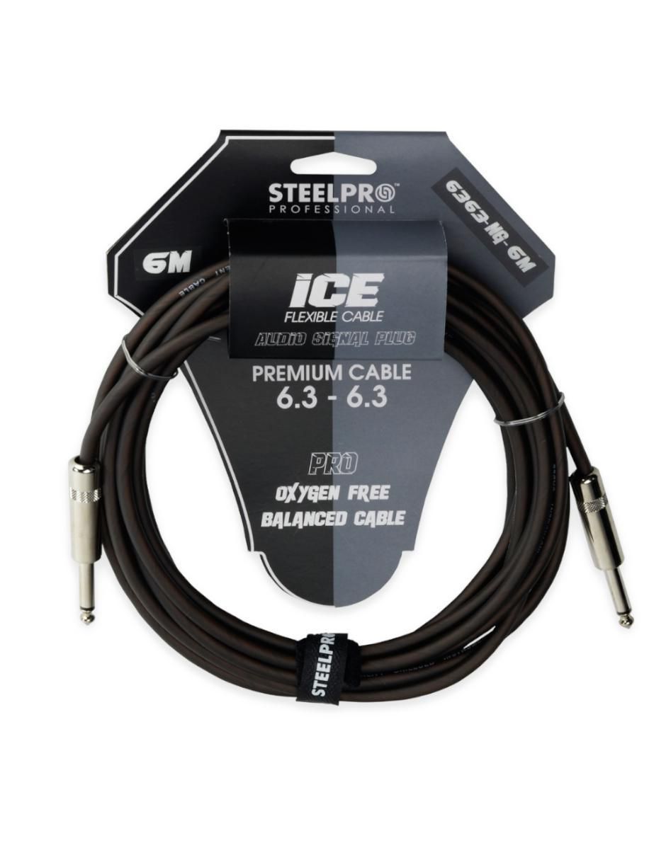 Cable auxiliar 6.35 mm a tipo auxiliar 6.35 mm de 6 m