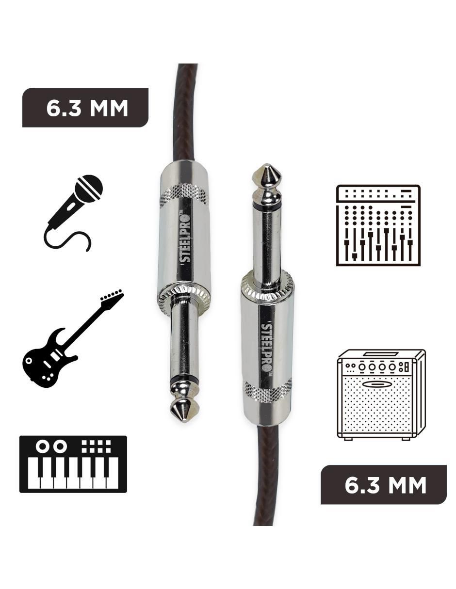Cable auxiliar 6.35 mm a tipo auxiliar 6.35 mm de 6 m 4