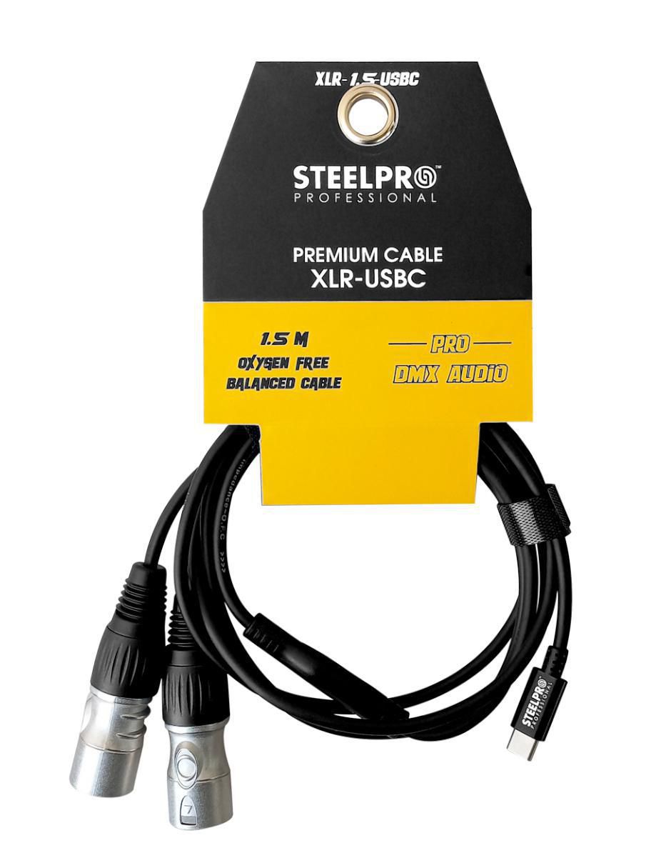 Cable XLR a tipo USB C de 1.5 m 2