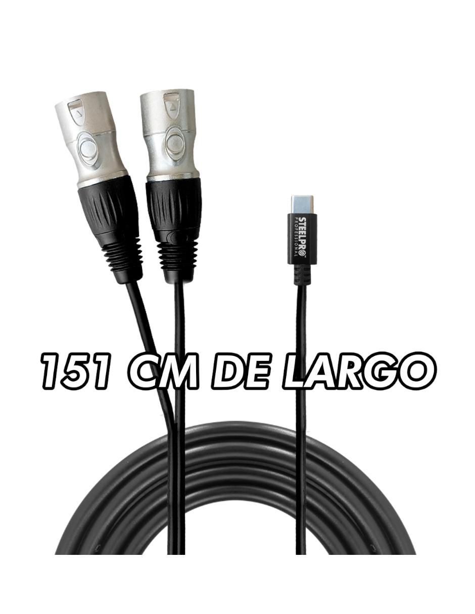 Cable XLR a tipo USB C de 1.5 m 4