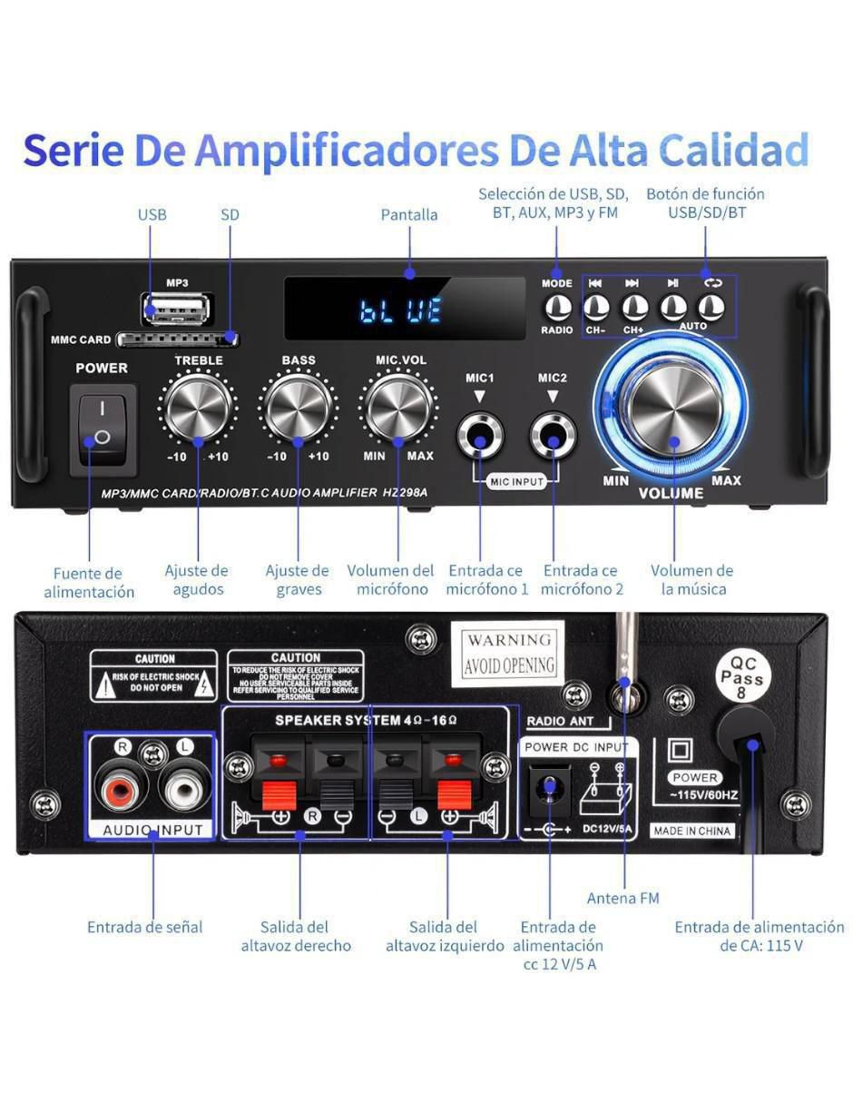 Amplificador estéreo de 127 V 4