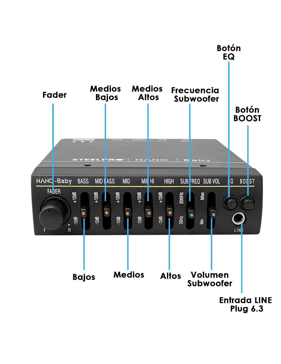 Preamplificador Ecualizador Nano Baby de 7 V 5
