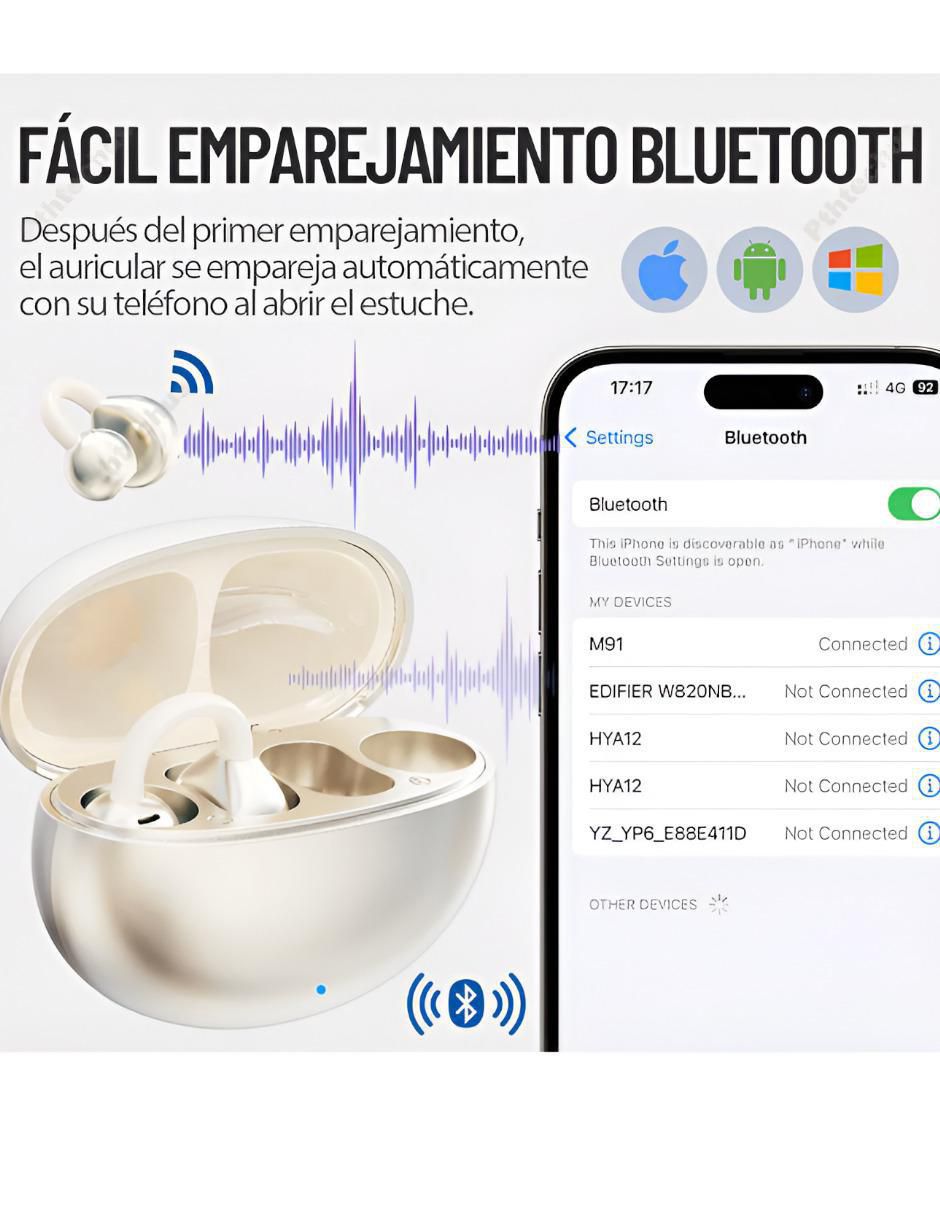Audífonos In-Ear Xtllar11639 inalámbrica con cancelacion de ruido 2