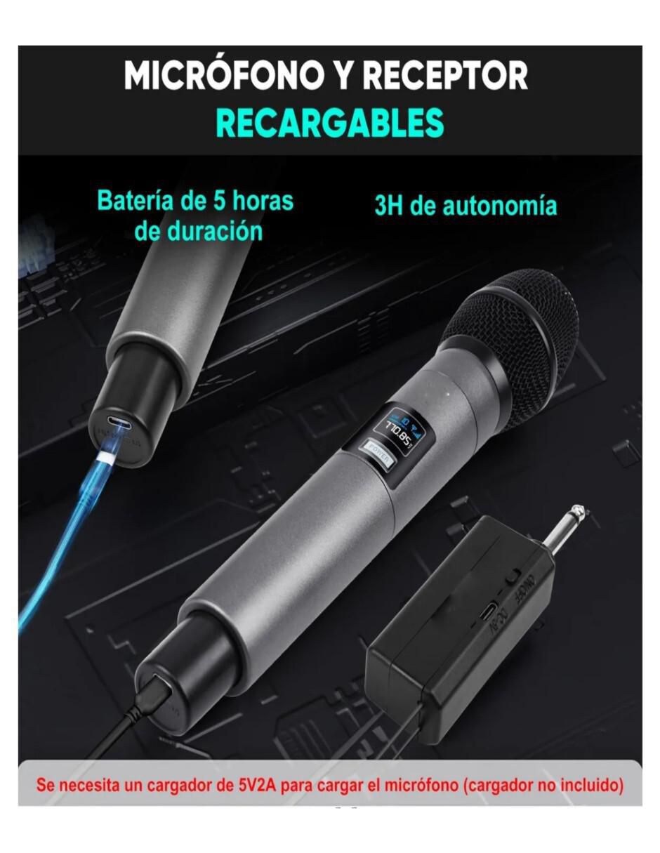 Set micrófono estéreo inalámbrico 2