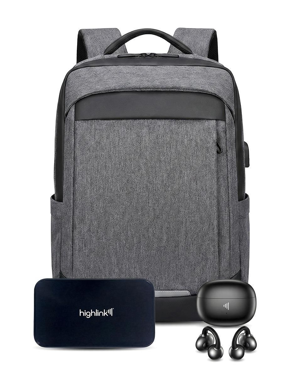 Set de audífonos Ultrafree, Backpack y Powerbank inalámbricos con 2