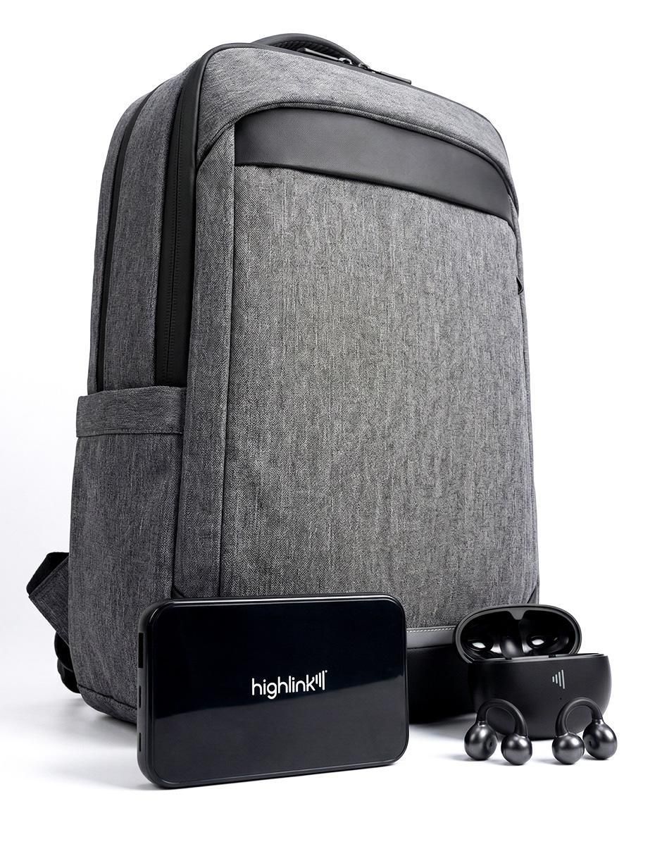 Set de audífonos Ultrafree, Backpack y Powerbank inalámbricos con 3