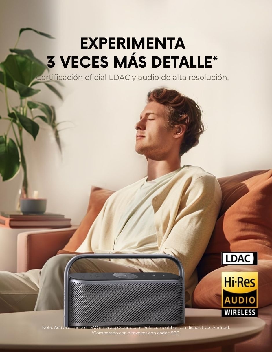 Bocina portátil Motion X600 bluetooth inalámbrica 7