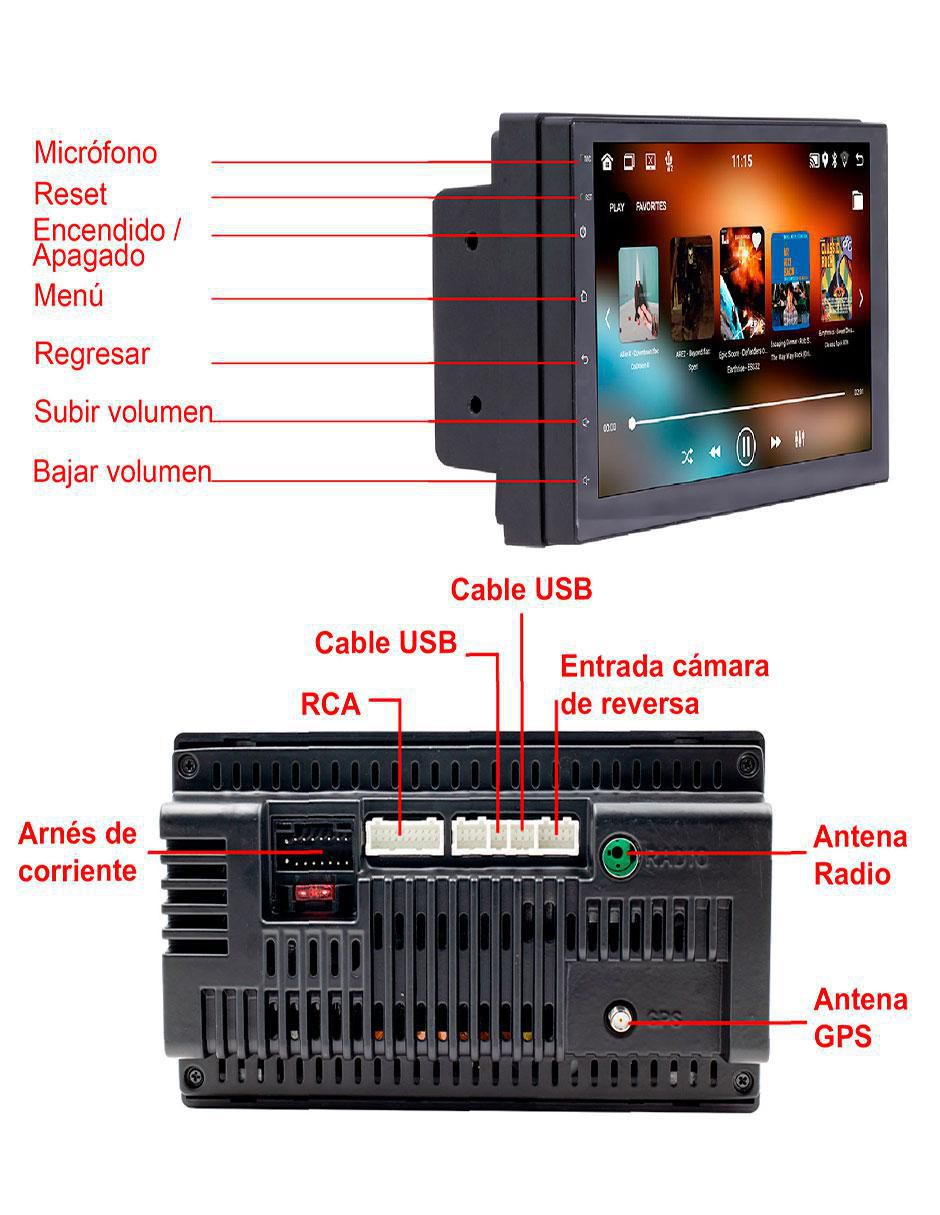 Autoestéreo un din VC-1269